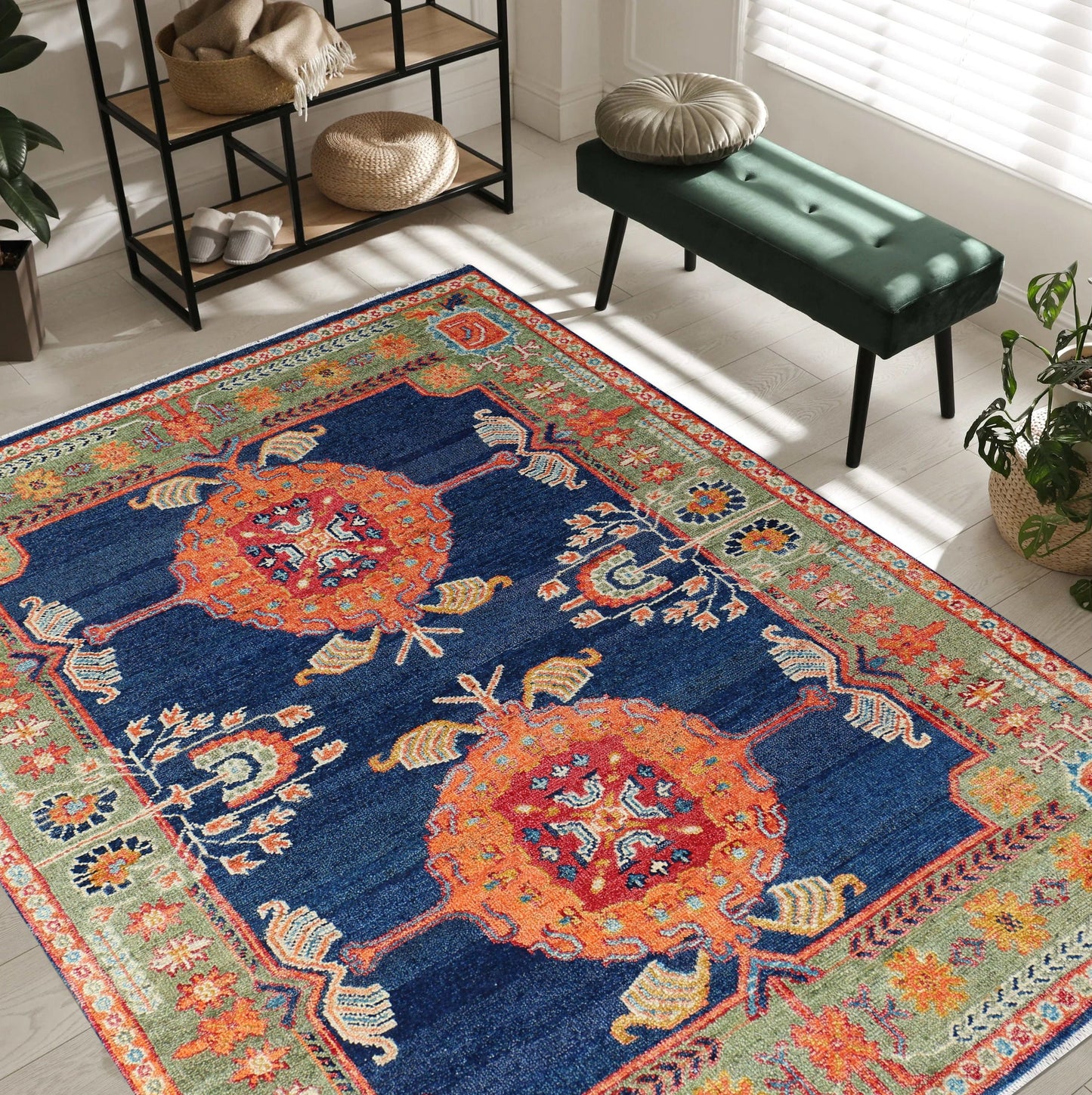 New Hand-Knotted Woolen Area Rug 4817 (8x10)