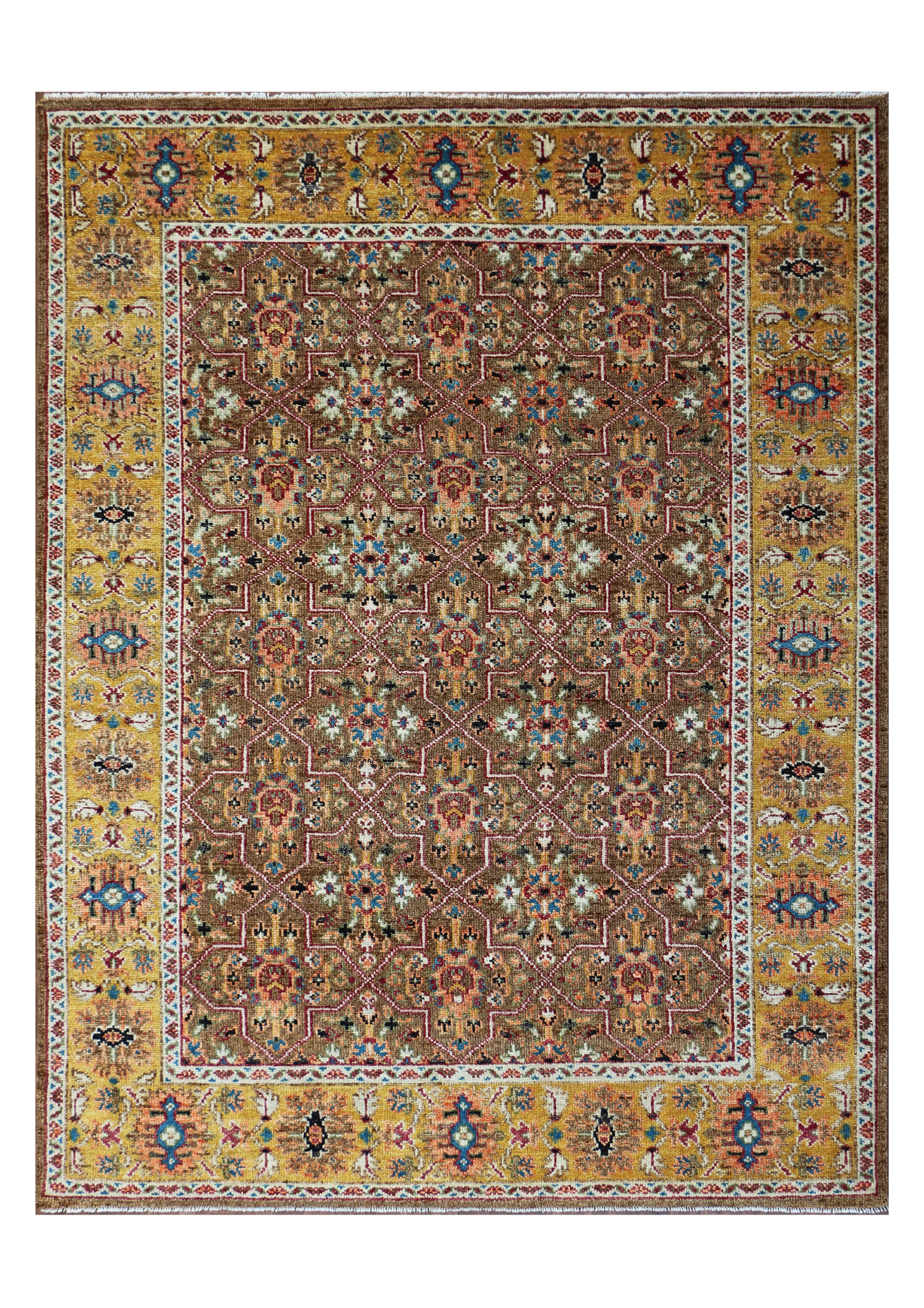 Hand-Knotted Woolen Area Rug 4829.2 (9x12)