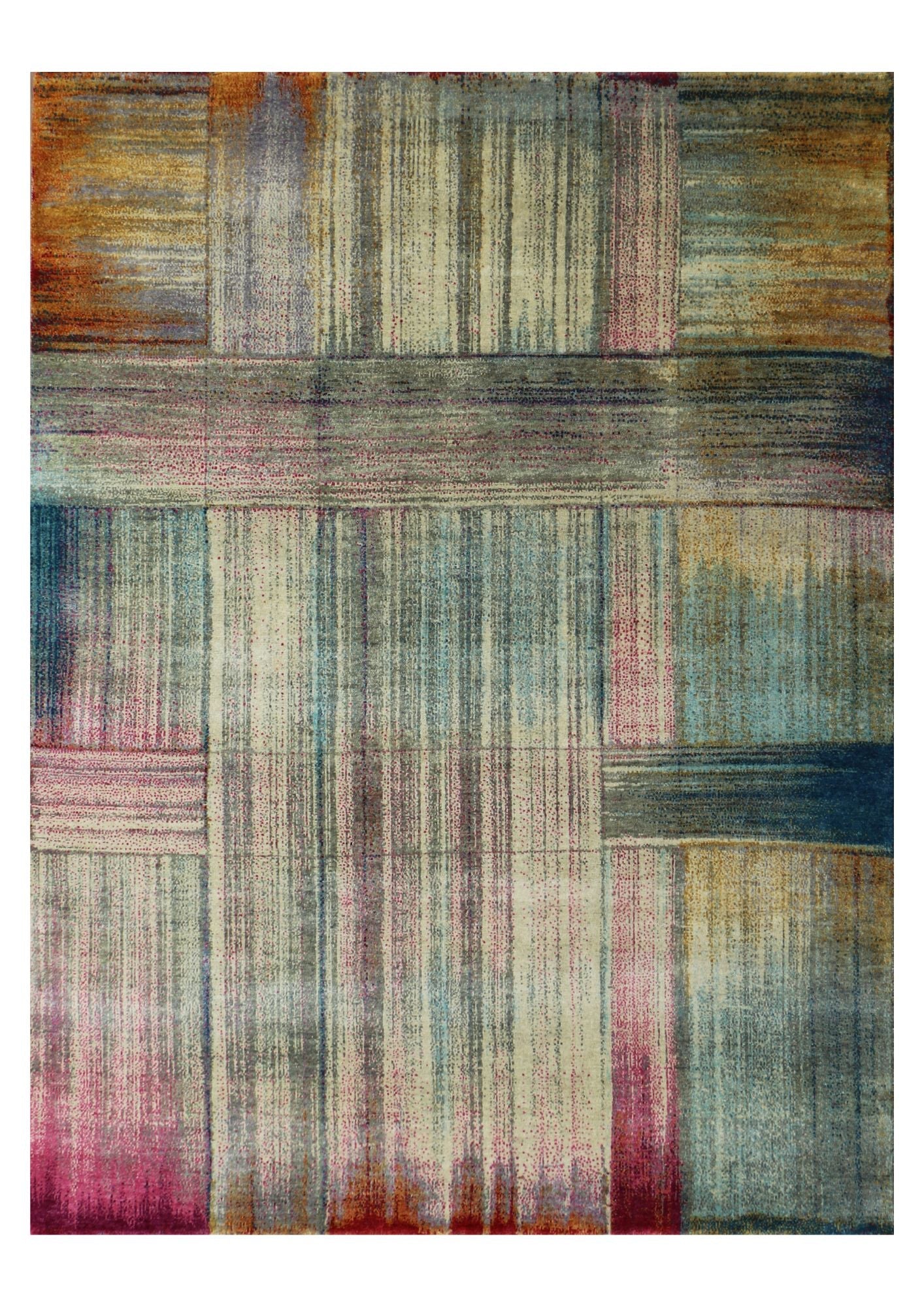 New Hand-Knotted Woolen Area Rug 5163 (170x240)