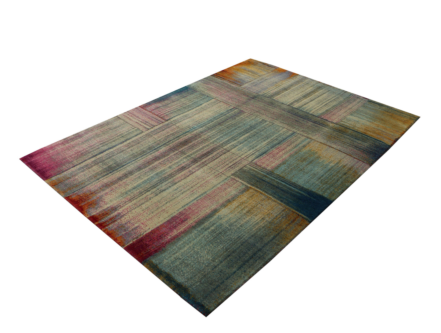 New Hand-Knotted Woolen Area Rug 5163 (170x240)