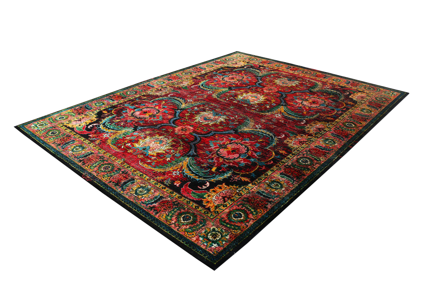 New Hand-Knotted Woolen Area Rug 5161 (9x12)