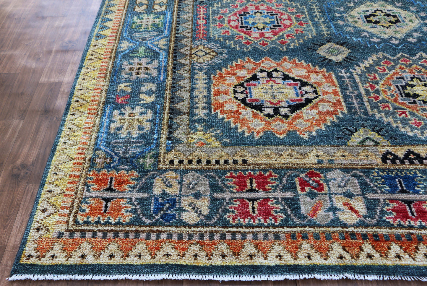 New Hand-Knotted Woolen Area Rug 4887 (9x12)
