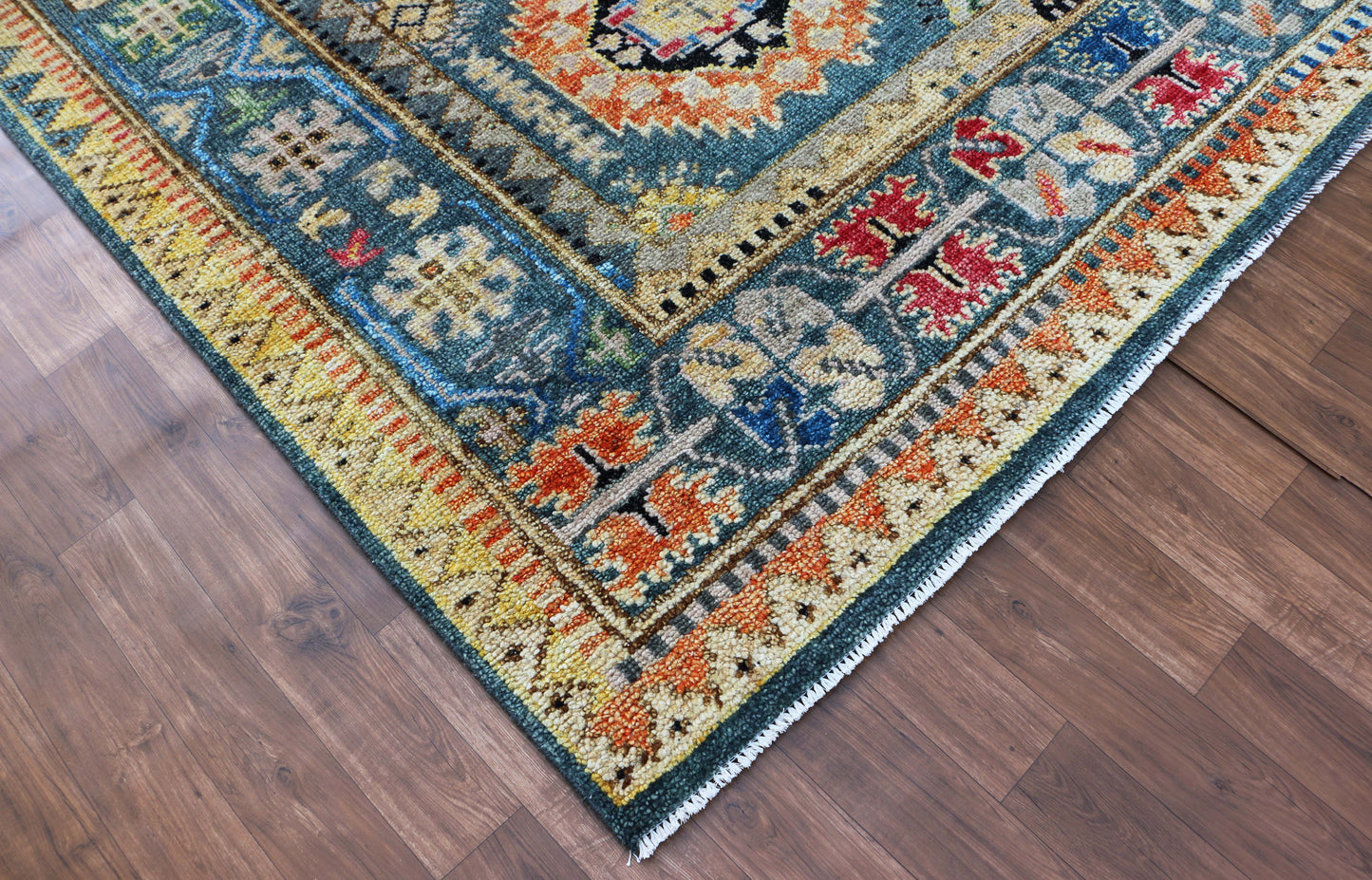 New Hand-Knotted Woolen Area Rug 4887 (9x12)