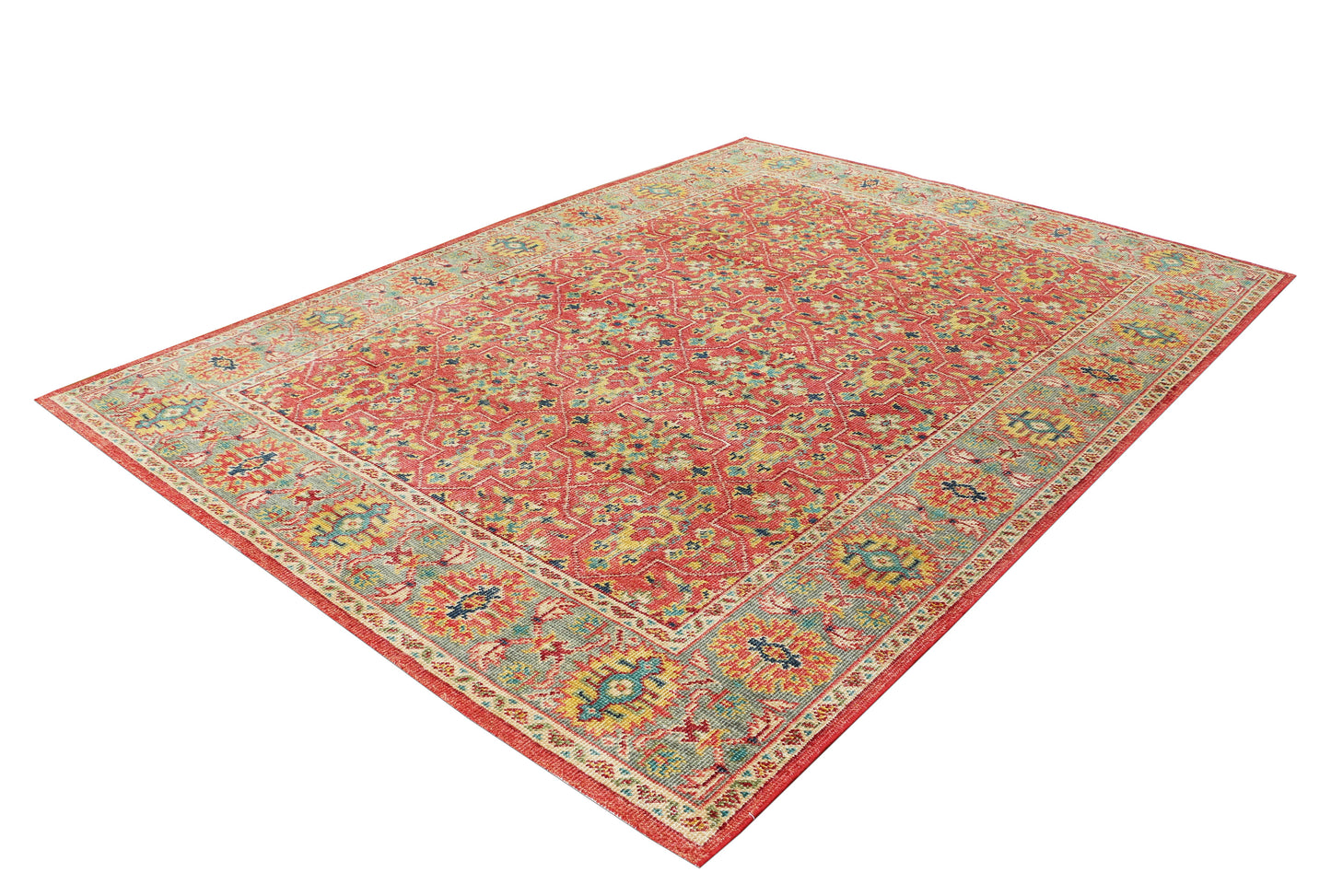 New Hand-Knotted Woolen Area Rug 4829 (9x12)