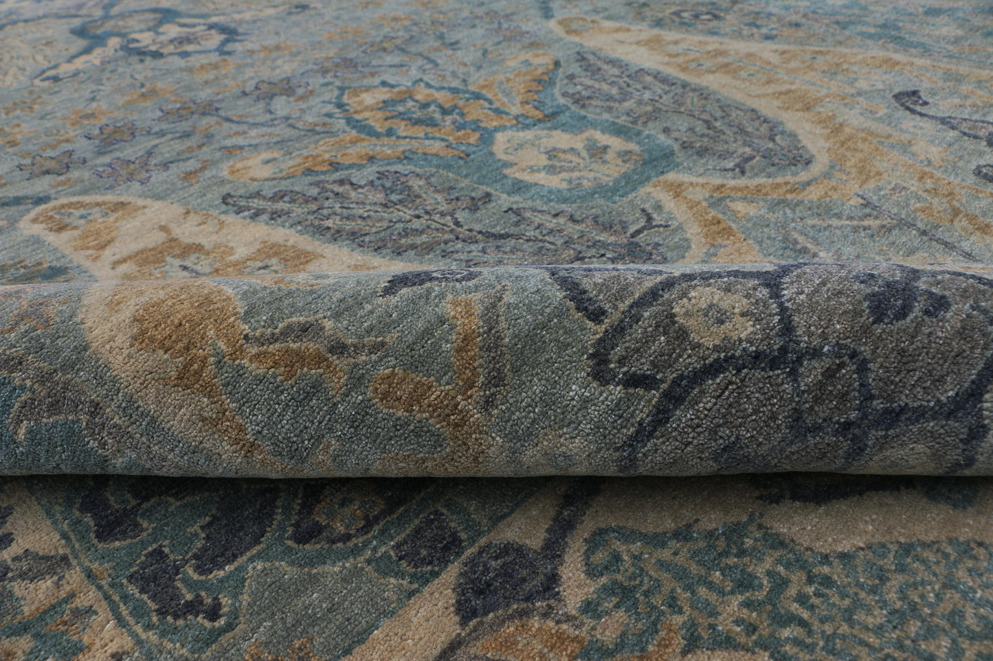 Hand-Knotted Woolen Area Rug 5162 (8x10) Ghazni Wool Low Pile