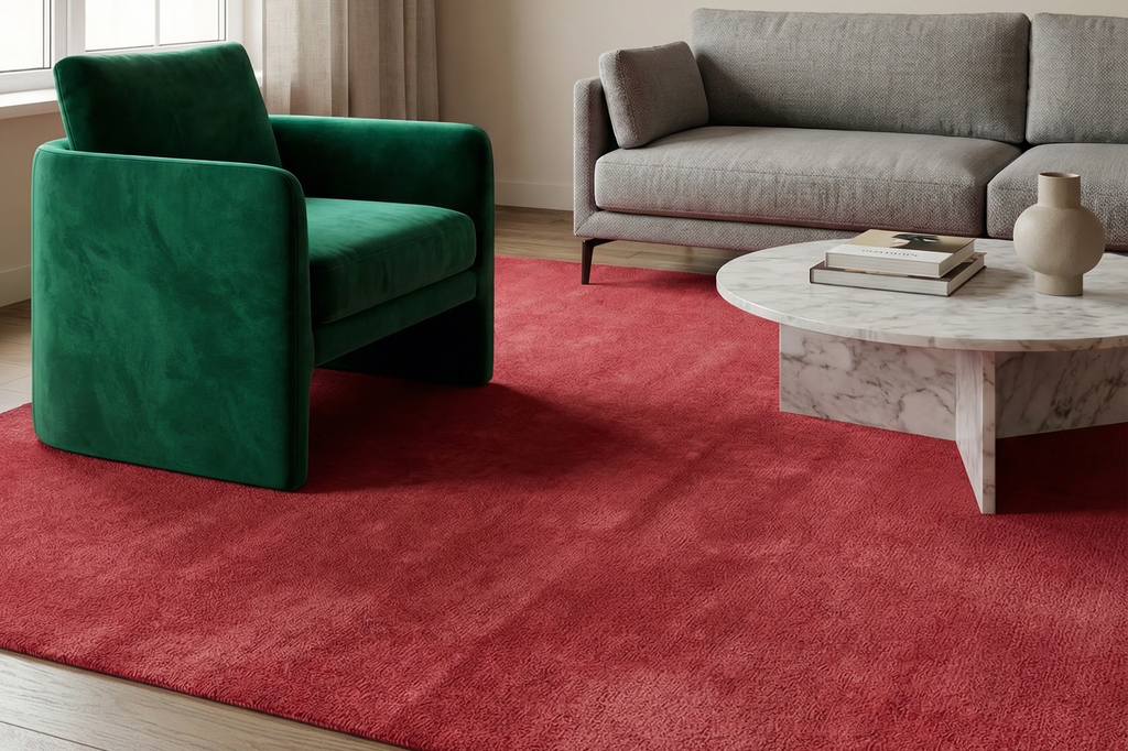 Rugowl Soild Cream Plain Area Rug