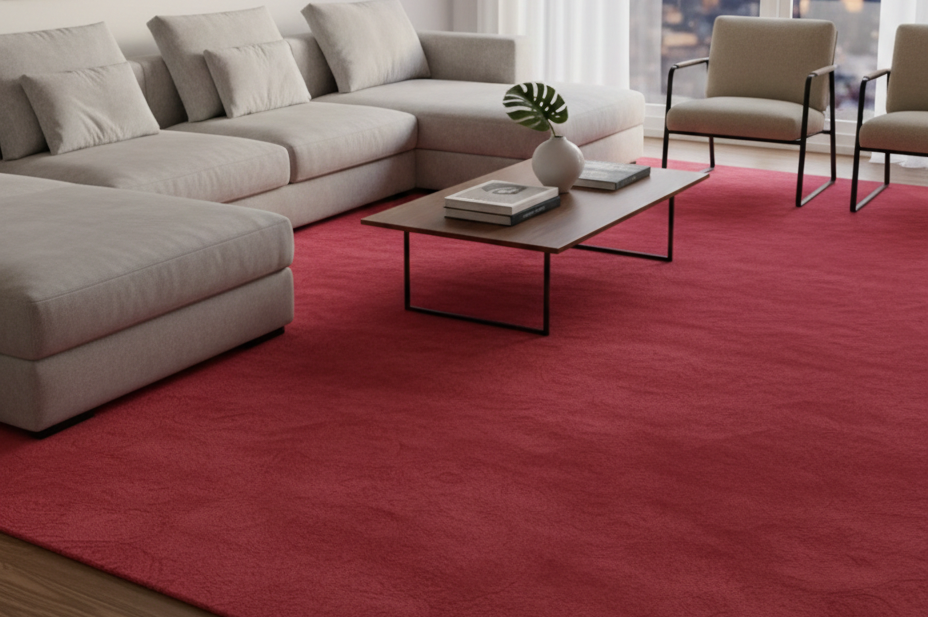 Rugowl Soild Cream Plain Area Rug