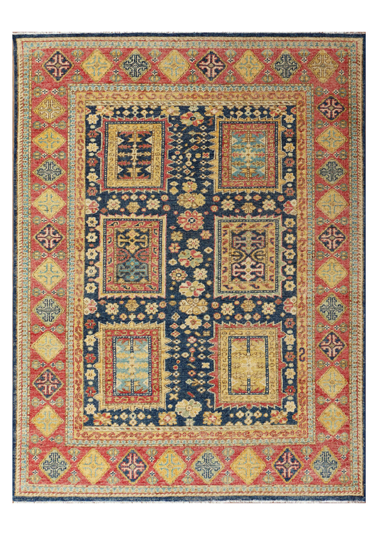 New Hand-Knotted Woolen Area Rug 4886 (9x12)