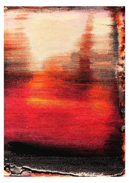 RED CORAL - Handknotted Rug