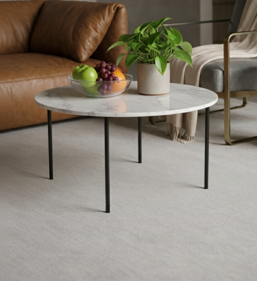 Rugowl Soild Cream Plain Area Rug