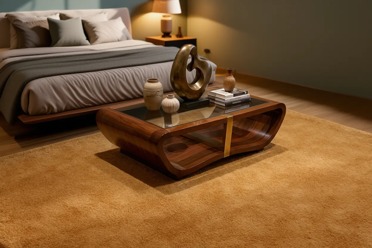 Rugowl Soild Cream Plain Area Rug