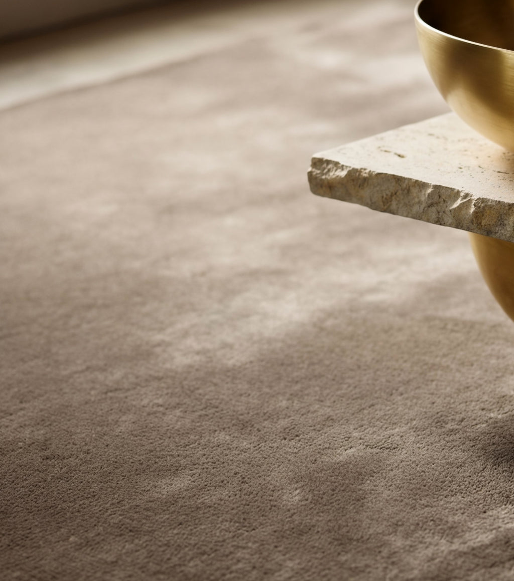 Rugowl Warm Sand Plain Area Rug