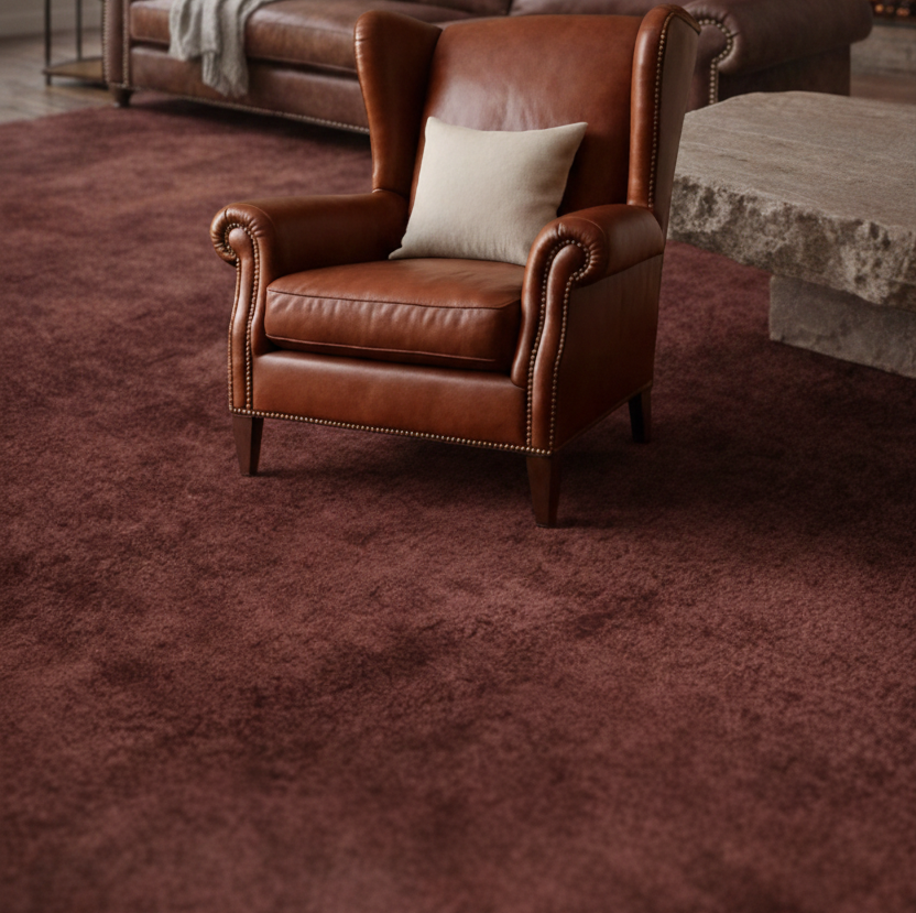 Rugowl Deep Blue Plain Area Rug