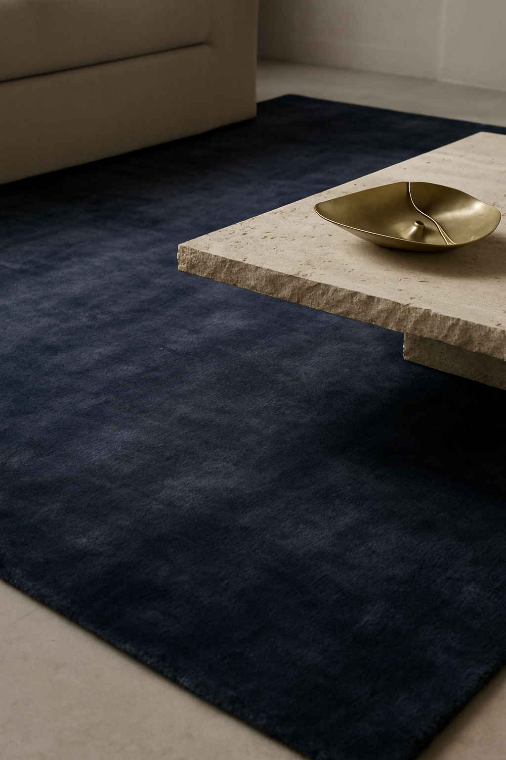 Rugowl Indigo Plain Area Rug