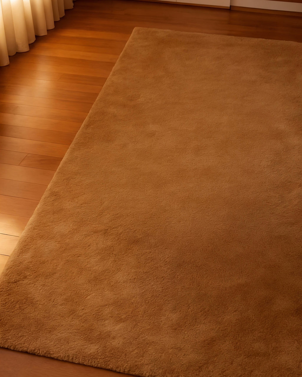 Rugowl Soild Cream Plain Area Rug