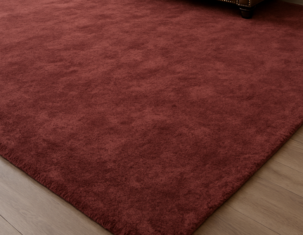 Rugowl Deep Blue Plain Area Rug