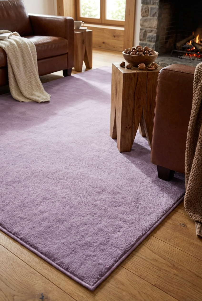 Rugowl Soild Cream Plain Area Rug