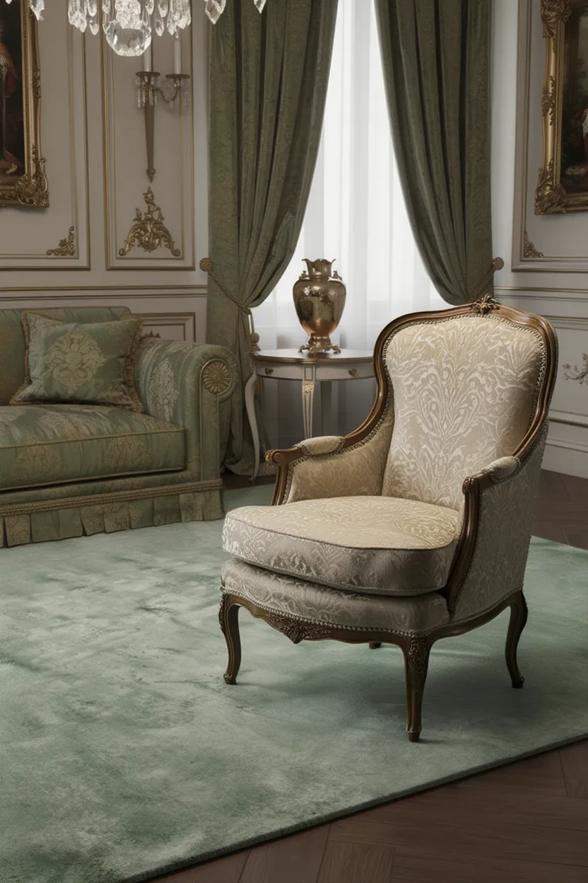 Rugowl Sage Green Plain Area Rug