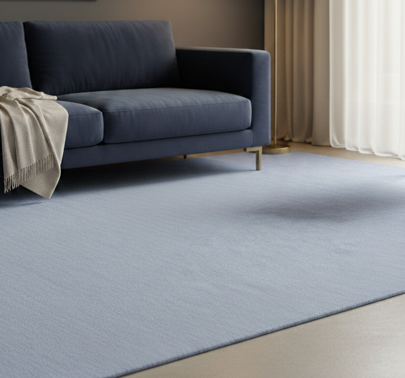 Rugowl Soild Cream Plain Area Rug