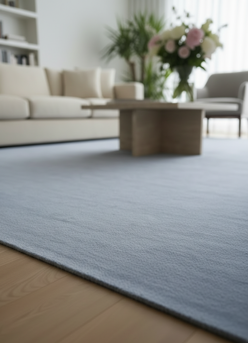 Rugowl Soild Cream Plain Area Rug