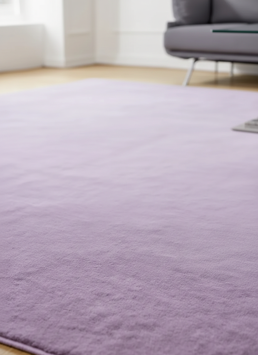 Rugowl Soild Cream Plain Area Rug