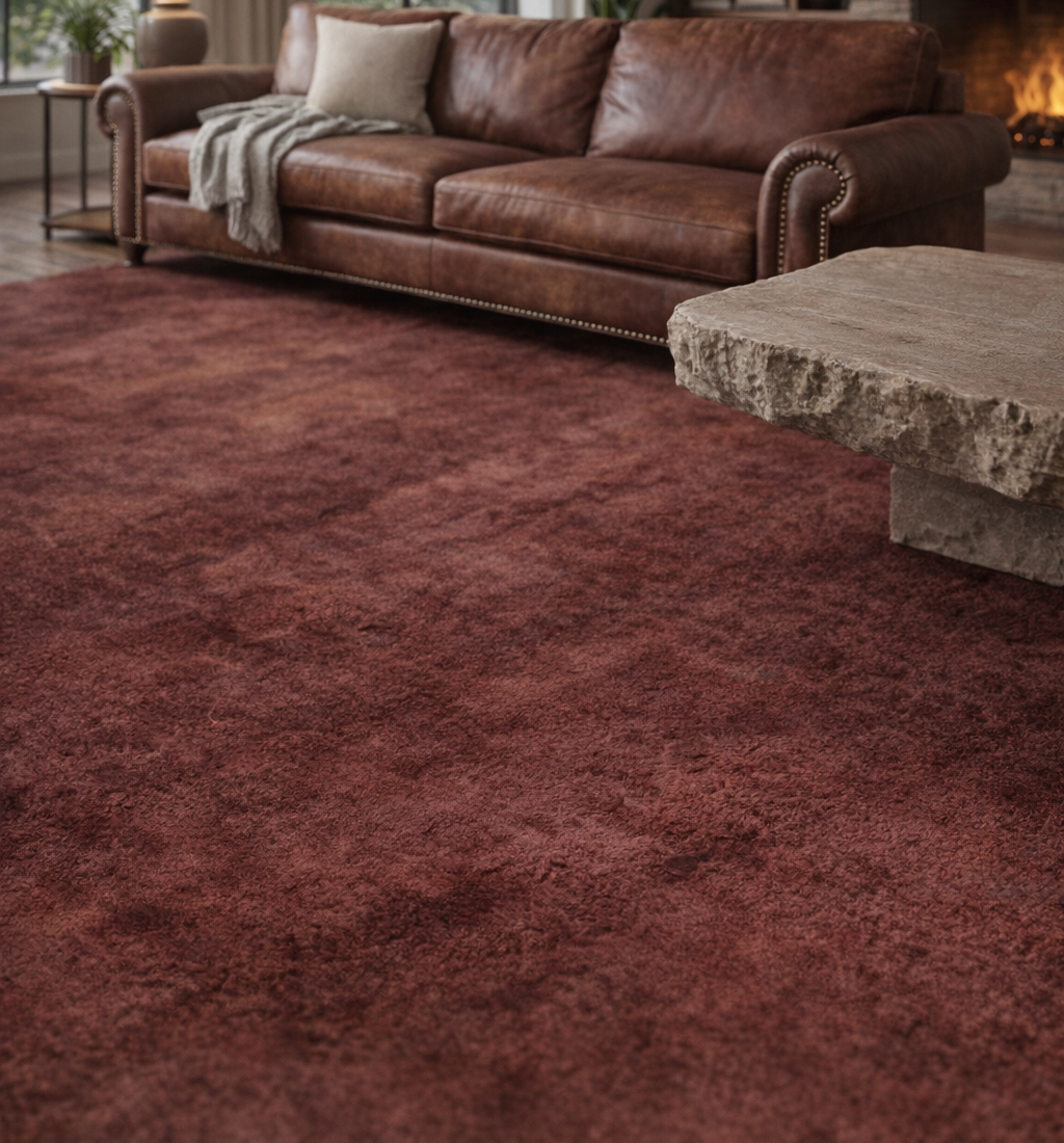 Rugowl Deep Blue Plain Area Rug