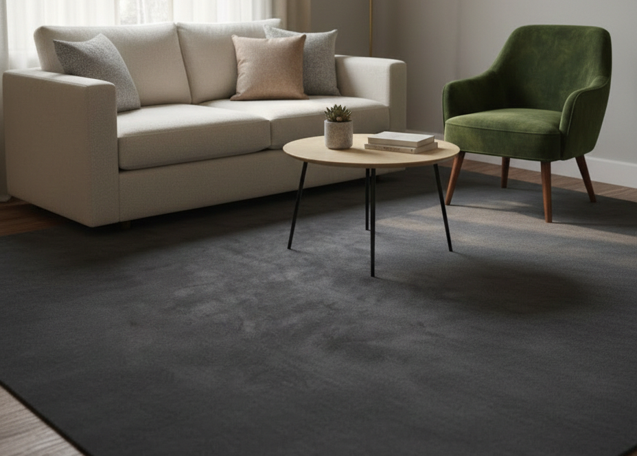 Rugowl Soild Cream Plain Area Rug