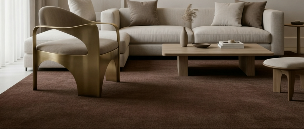 Rugowl Soild Cream Plain Area Rug