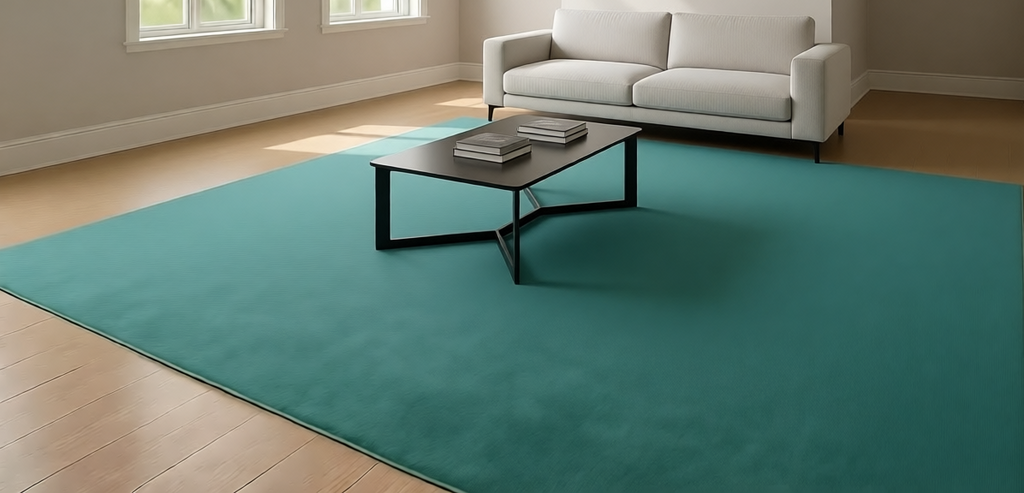 Rugowl Soild Cream Plain Area Rug