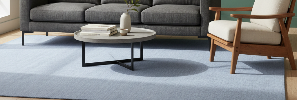 Rugowl Soild Cream Plain Area Rug