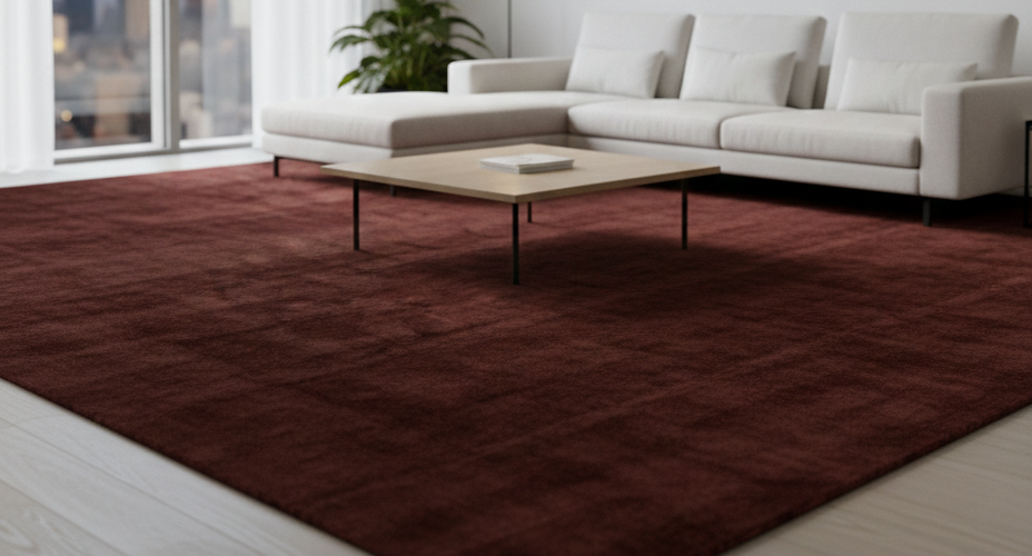 Rugowl Deep Blue Plain Area Rug