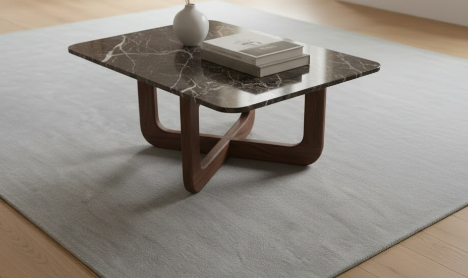 Rugowl Soild Cream Plain Area Rug