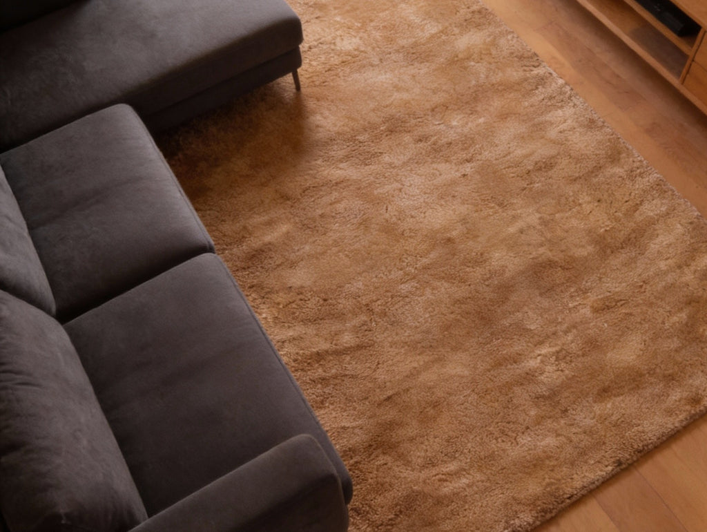 Rugowl Soild Cream Plain Area Rug