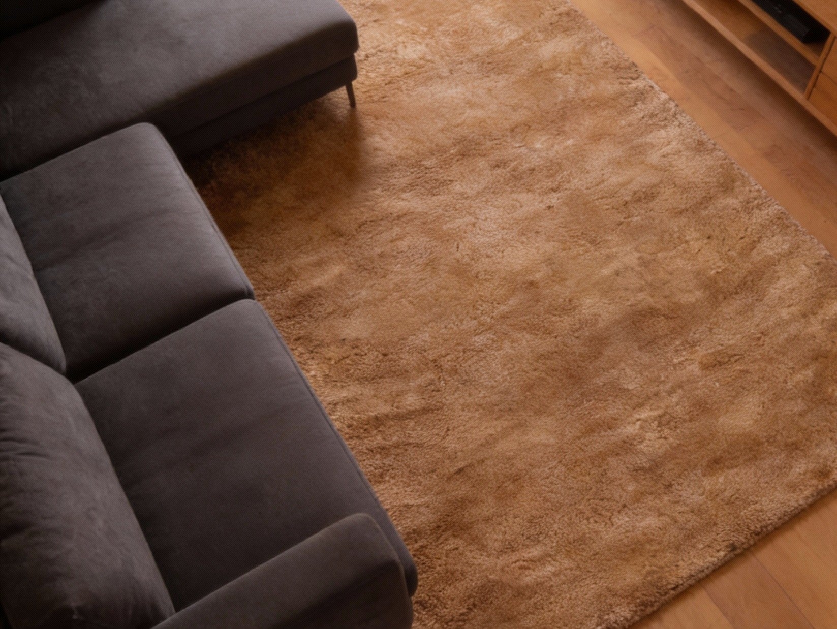 Rugowl Soild Cream Plain Area Rug