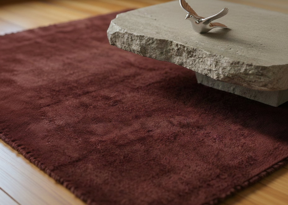 Rugowl Deep Blue Plain Area Rug