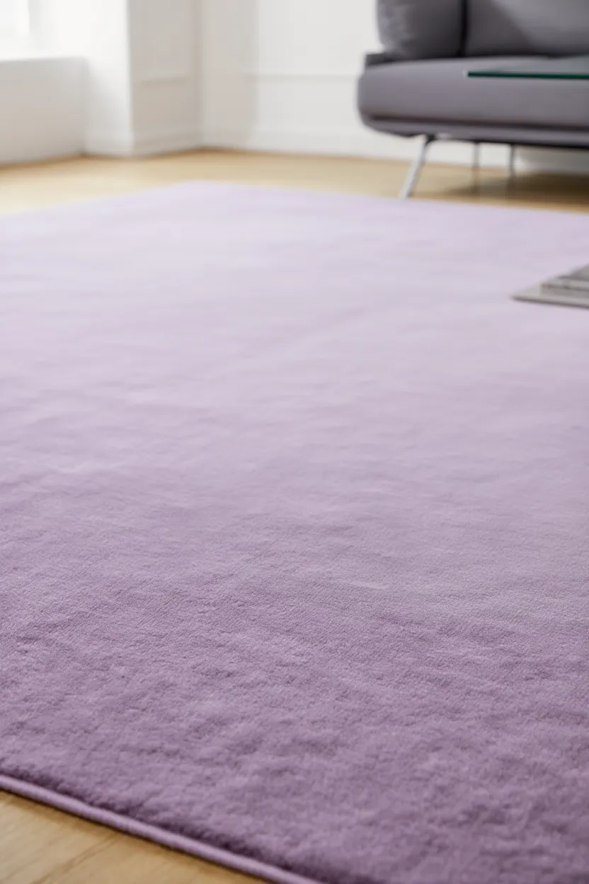 Rugowl Soild Cream Plain Area Rug