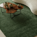 Rugowl Forest Green Plain Area Rug