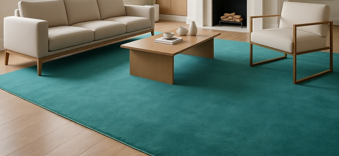 Rugowl Soild Cream Plain Area Rug