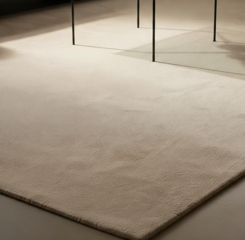 Rugowl Warm Sand Plain Area Rug