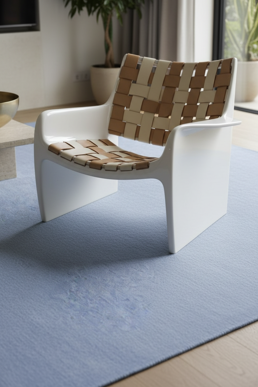 Rugowl Soild Cream Plain Area Rug