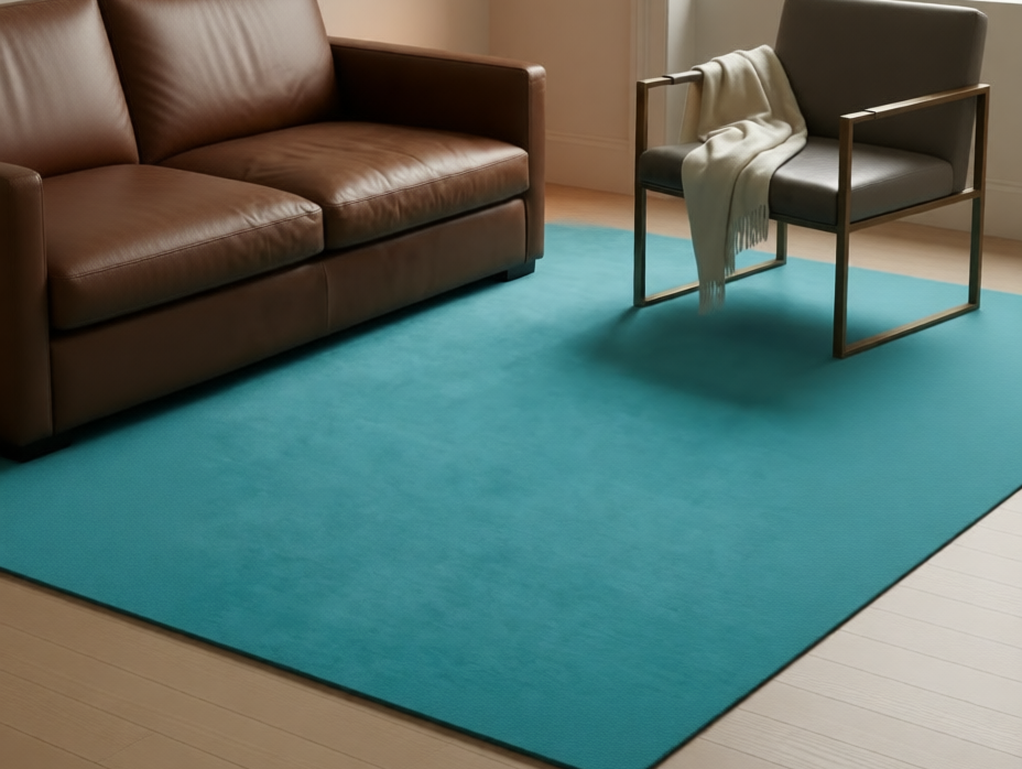 Rugowl Soild Cream Plain Area Rug