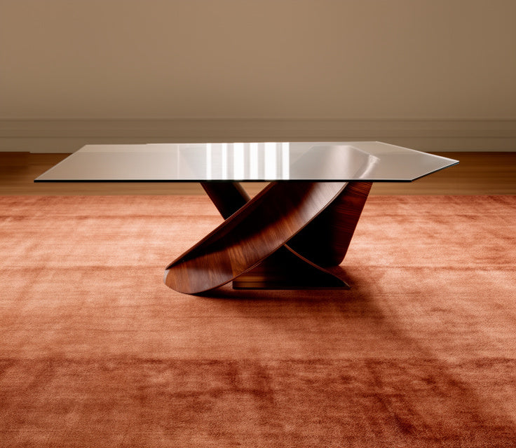 Rugowl Burnt Copper Plain Area Rug