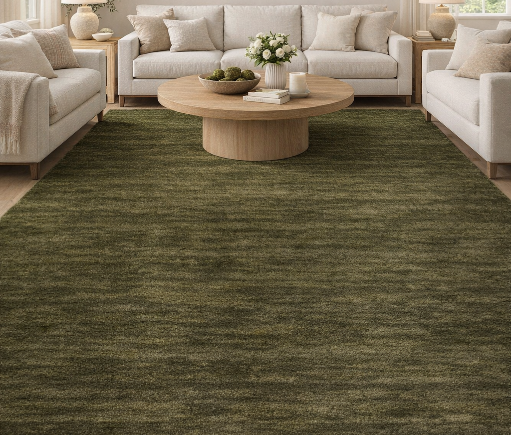 Rugowl Soild Cream Plain Area Rug