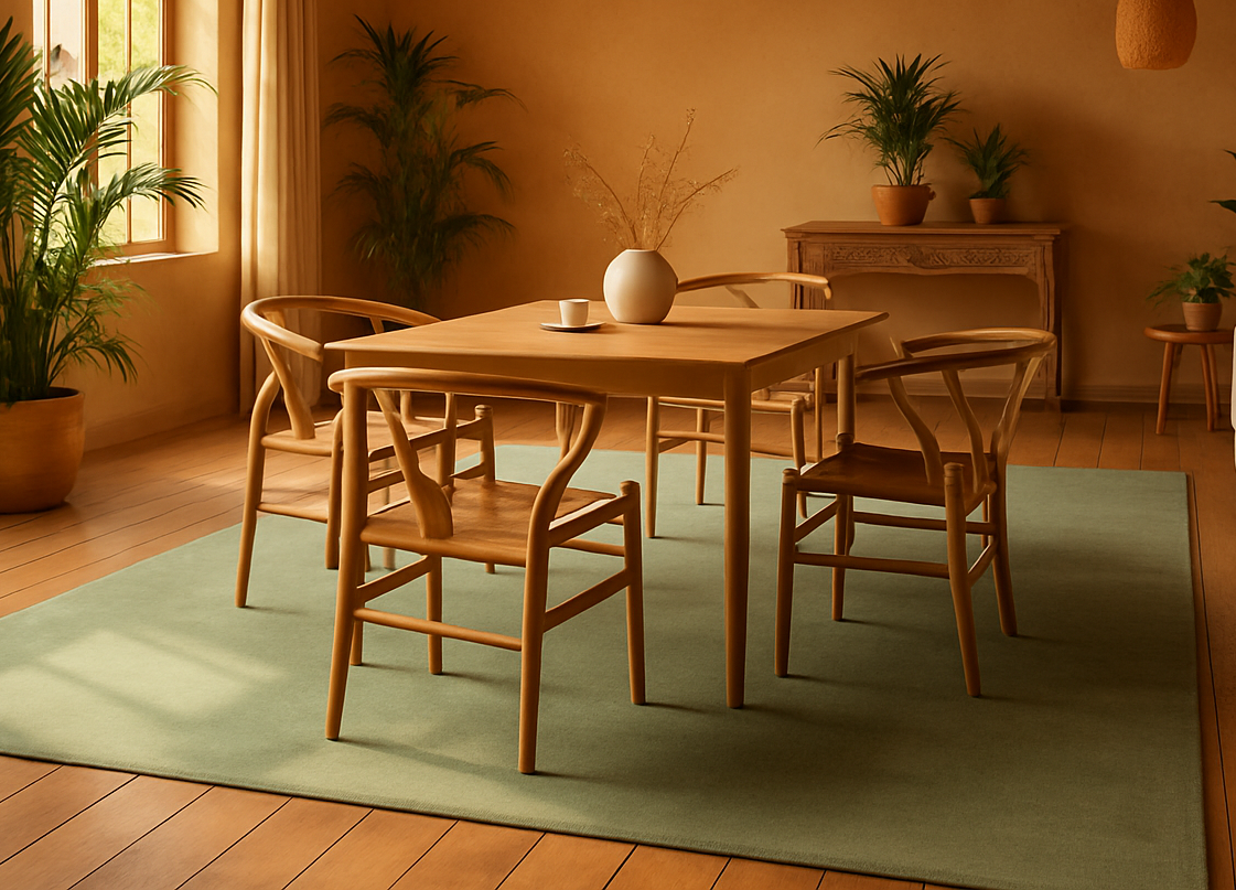 Rugowl Sage Green Plain Area Rug