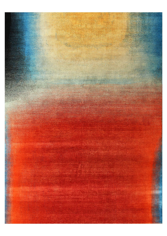 New Hand-Knotted Woolen Area Rug 5155 (9x12)