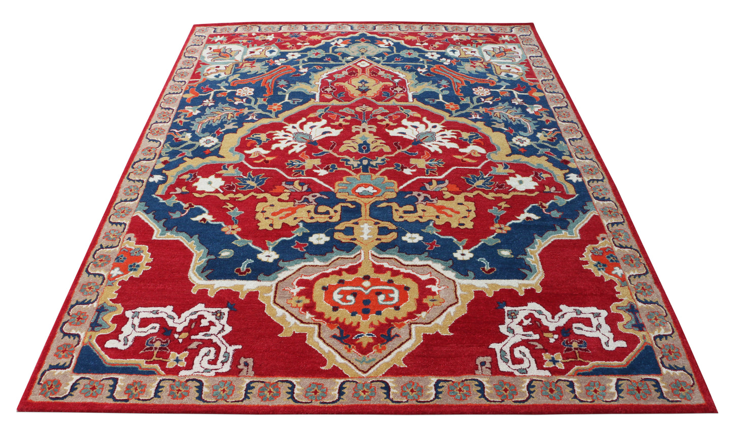 Sultanabad Heriz Multi Red