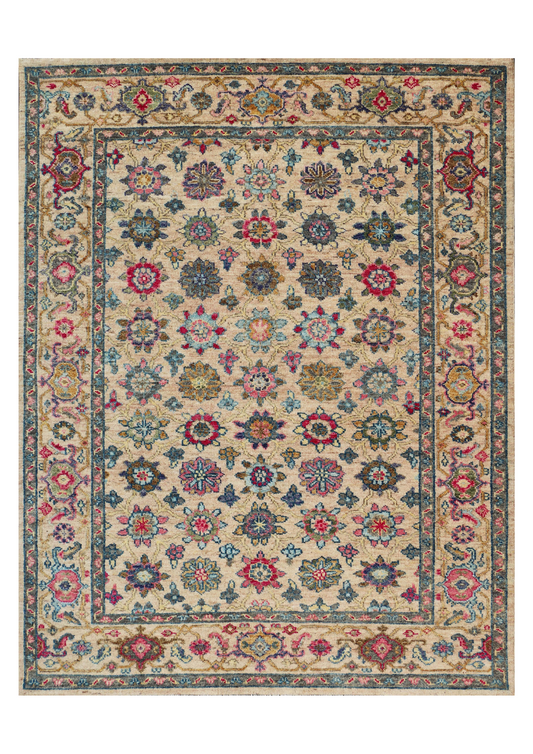 New Hand-Knotted Woolen Area Rug 4828 (9x12)