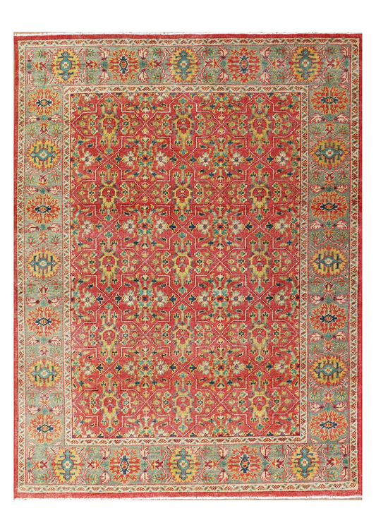 New Hand-Knotted Woolen Area Rug 4829 (9x12)