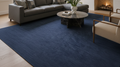 Rugowl Blue Plain Area Rug