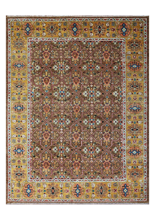 Hand-Knotted Woolen Area Rug 4829.2 (9x12)